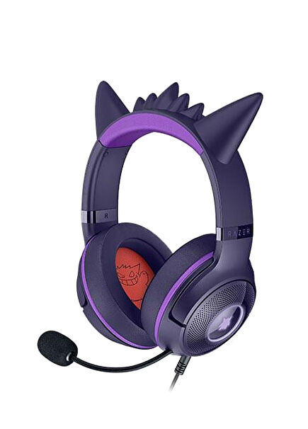 Kraken Kitty V2 Pokemon Gengar Edition ANC Kulak Üstü Kablolu Oyuncu Kulaklığı RZ04-04730300-R3M1