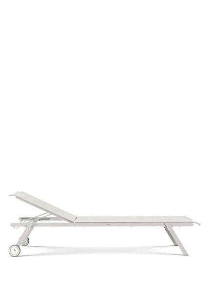Elisir White Metal Sun Lounger