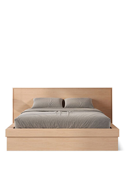 Norr Natural Wood Double Bed