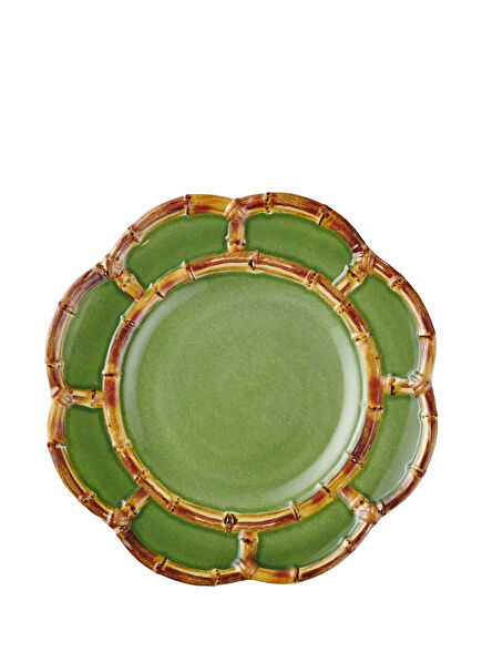 Bambu Yeşil Melamin Tabak