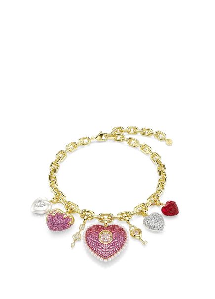 Idyllia Necklace Heart Charms Mul Gos Women's Necklace
