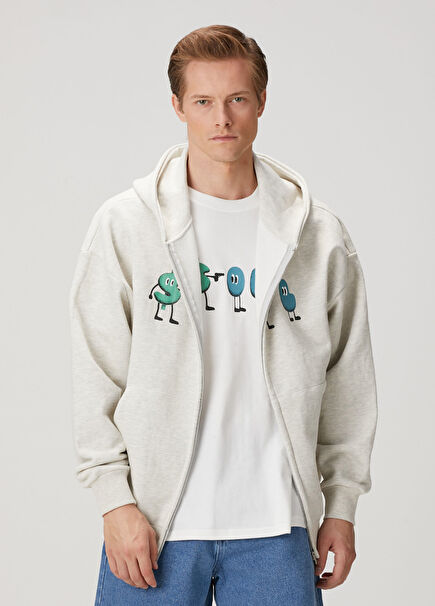 Soul Açık Gri Kapüşonlu Sweatshirt