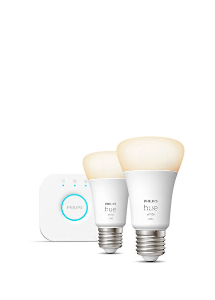 Hue White Smart Starter Set with 2 Bluetooth Capable Lighting