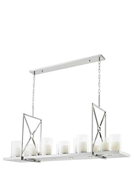 Summit Gray Nickel Chandelier