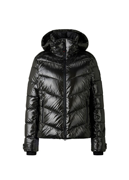 Saelly 2 Black Hooded Women's Ski Jacket