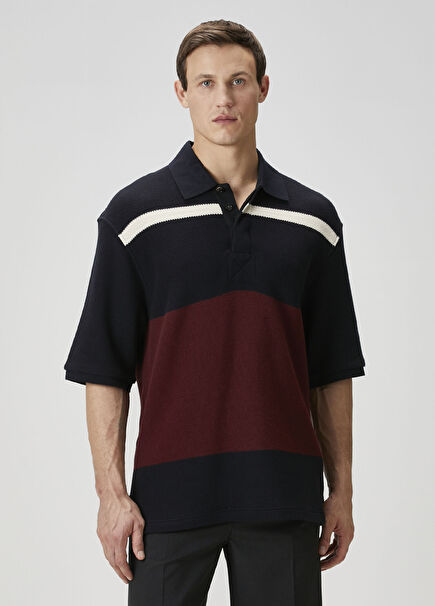 Bordo Polo Yaka T-shirt