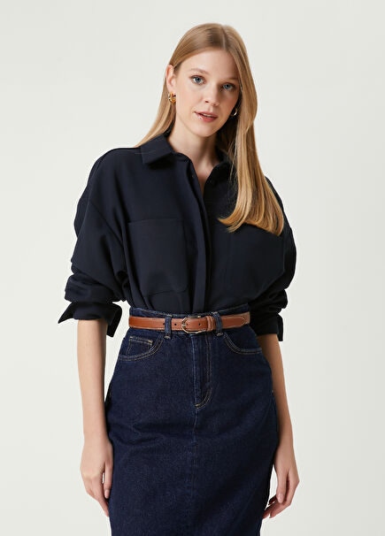 Navy Blue Outer Shirt