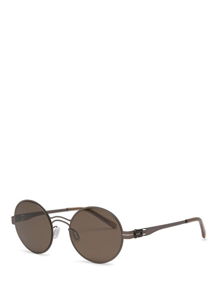 Bali 02P Brown Titanium Steel Unisex Sunglasses