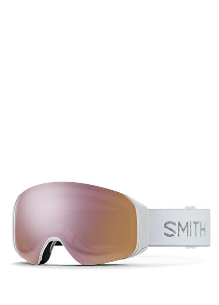 4D MAG S Spotted White ChromaPop Everyday Rose Gold Unisex Ski Goggles + Bonus Lens