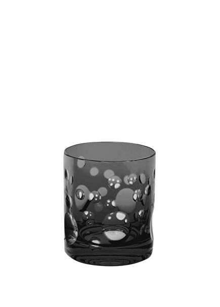 Staccato Black Glass Whisky Glass