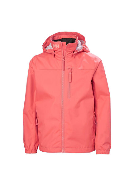 JR Crew Hooded Su Geçirmez Pembe Çocuk Mont