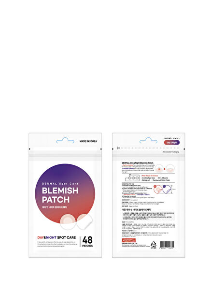Day Night Blemish Gece & Gündüz Bölgesel Bakım Sivilce ve Siyah Nokta Bandı 48 Adet