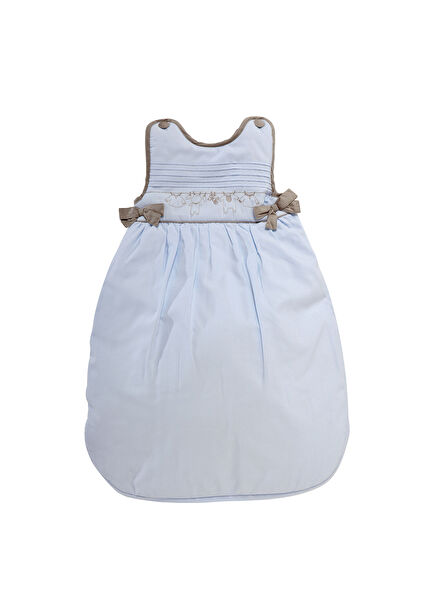 Açık Mavi Desenli Bebek Uyku Tulumu 