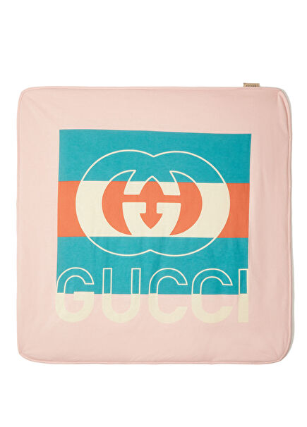 Colorblocked Logolu Battaniye