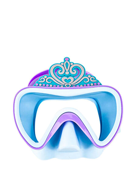 Princess Crown Blue Girl's Swim Mask