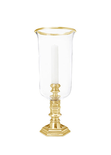 Classic Gold Leaf Candlestick