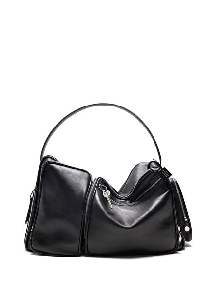 Camero Hotel Siyah Erkek Deri Omuz Çantası