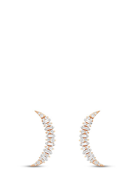 Star Light Womens Gold Earrings