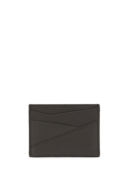 Anthracite Logo Detailed Men's Leather Card Holder