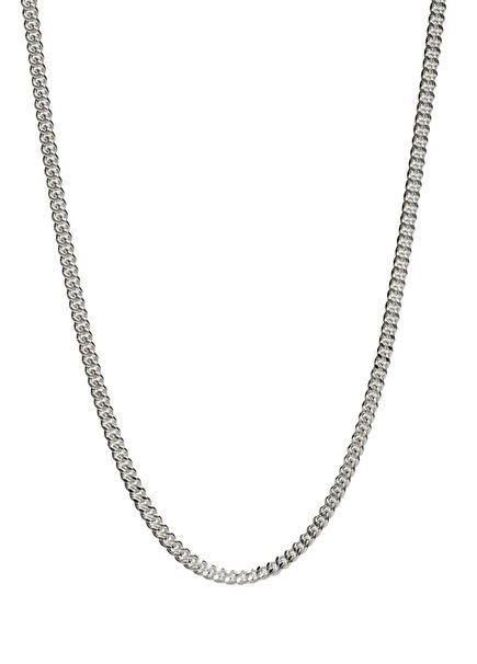 Curb Chain 925 Ayar Gümüş Erkek Kolye