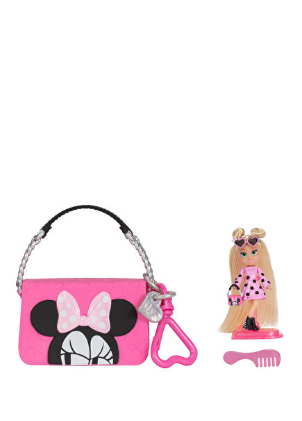 ily 4ever Minnie Pembe Model Bebek ve Çanta Aksesuar Seti - 