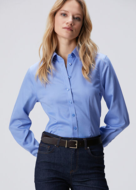 Blue Non-iron Shirt