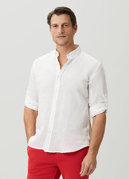 White Linen Shirt
