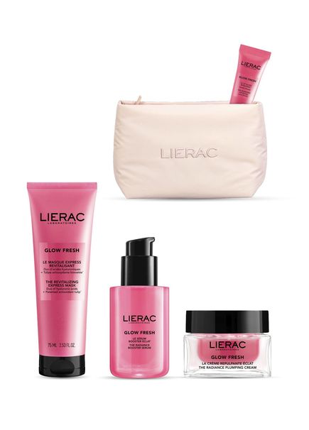 Glow Fresh Routine Set 1 Face Cream + Face Serum + Lip Gloss + Face Mask + Bag Skin Care Set