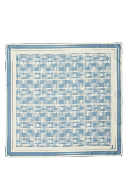 Blue Silk Scarf