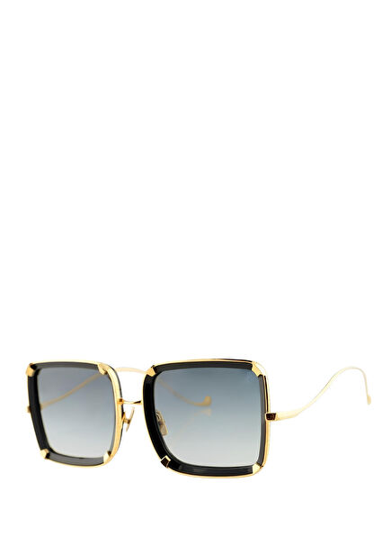 White Moon - AN07 Black Gold Acetate Women's Sunglasses
