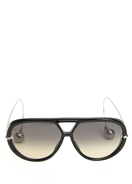 Black Silver Women's Sunglasses