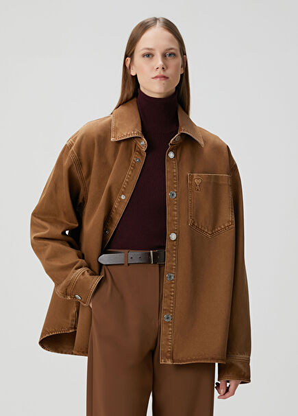 Brown Twill Over Shirt