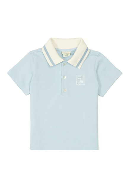 Light Blue Polo Neck Baby Boy T-Shirt