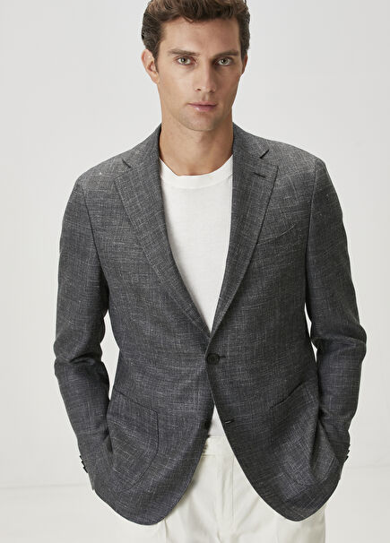 Drop 8 Antrasit Yün Ceket