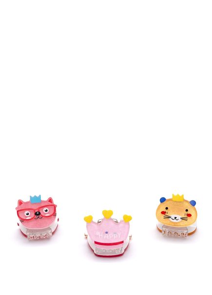 Crown Mini Figure Girl's 3-Pack Clasp