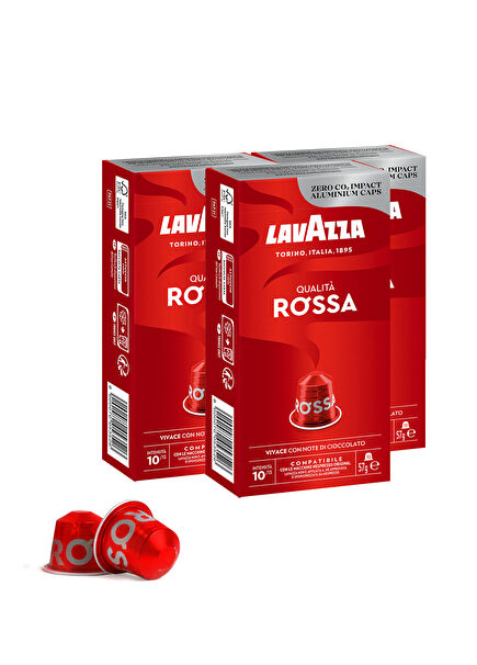 Qualita Rossa Nespresso Compatible 10-Pack Capsule Coffee