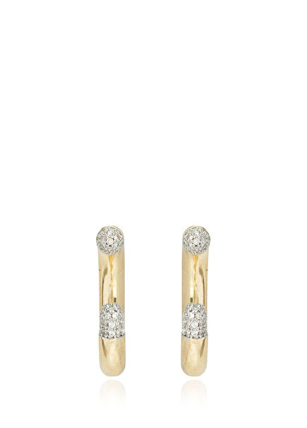 Women's Hoop Earrings With Stones