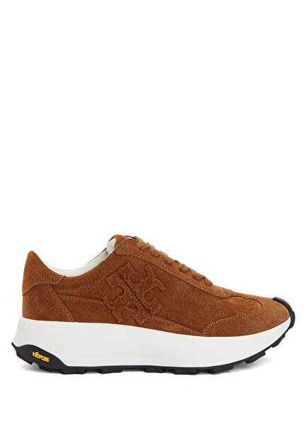 Tory Trainer Tan Women's Suede Sneakers