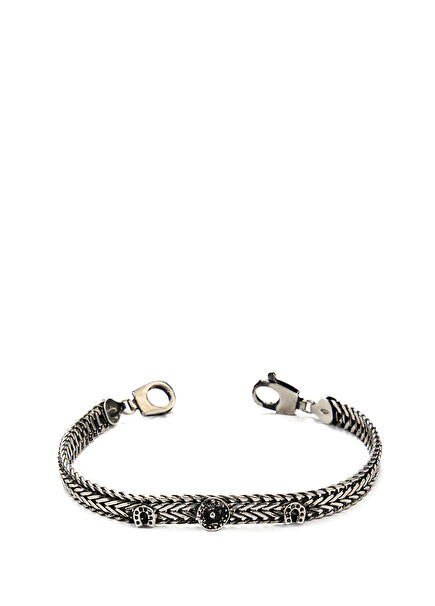 Zeta 925 Sterling Silver Men's Bracelet