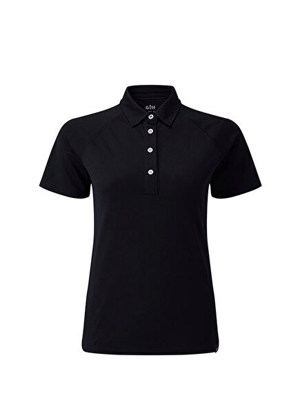 Navy Polo Yaka UV Korumalı Kısa Kollu Kadın T-shirt