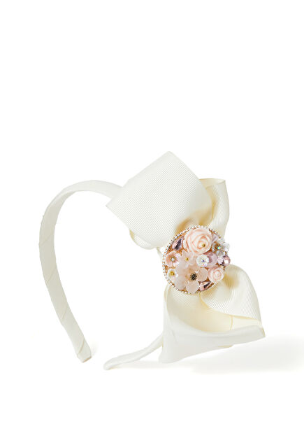 Ecru Pink Girl Child Headband