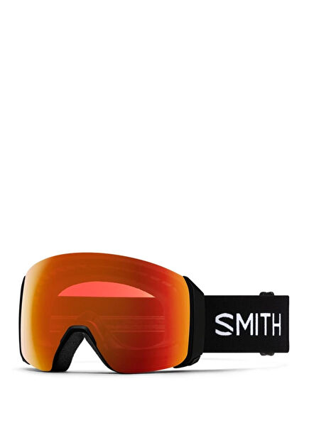 4D MAG XL Black ChromaPop Everyday Red Unisex Ski Goggles +Bonus Lens