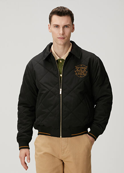 Black Quilted Coat