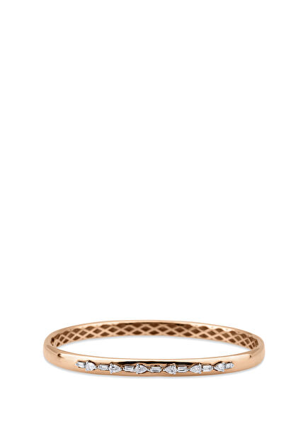 Daiju Pırlantalı 14 Ayar Altın Kadın Bileklik