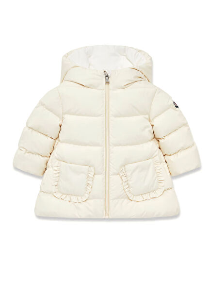 Krem Kız Çocuk Parka
