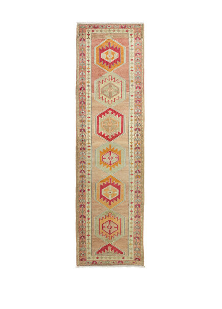 Tayece Wool Herki Hand-woven Runner Rug 88x364 cm