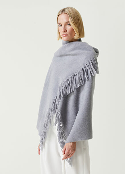 Grimaldi Grey Wool Scarf