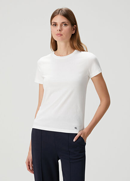 3lü Beyaz T-shirt Seti