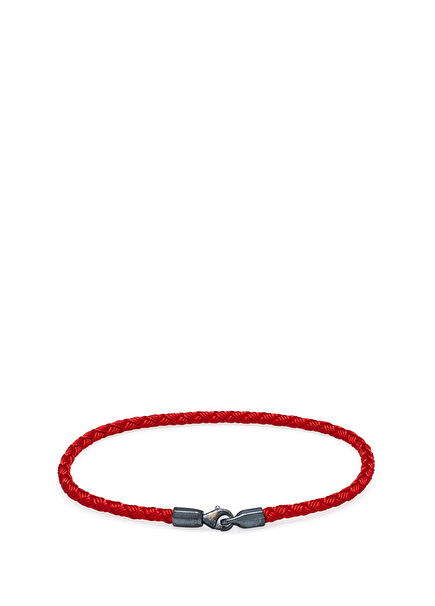 Oxide Red Luxury Men's Silver Bracelet