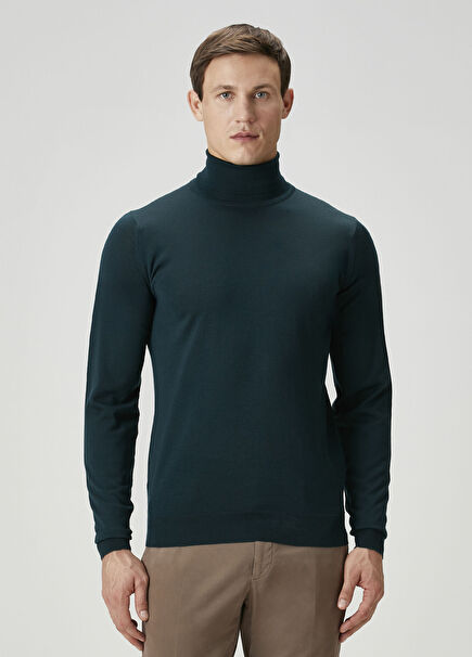 Koyu Yeşil Yün Triko